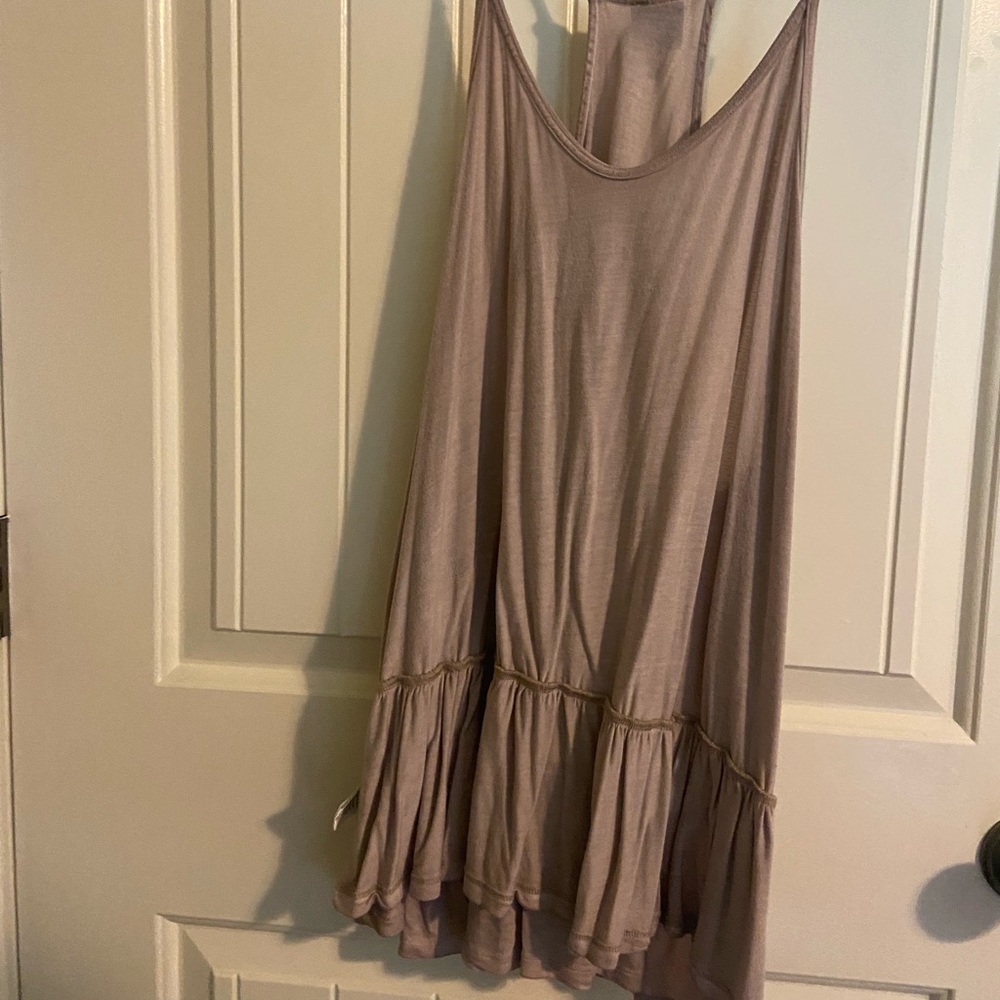 Taupe/Light Pink Tank